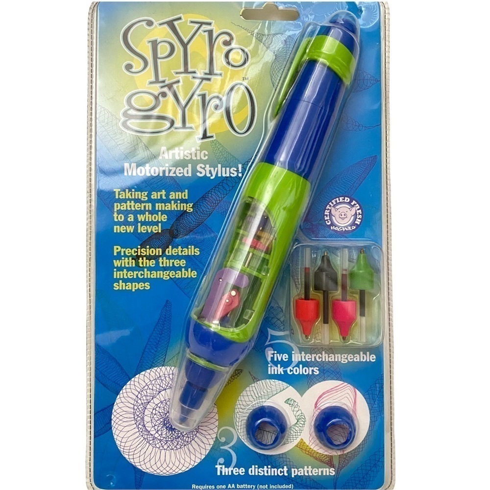 Hog Wild Spyro Gyro Artistic Motorized Stylus 3 Patterns Batteries Not Included